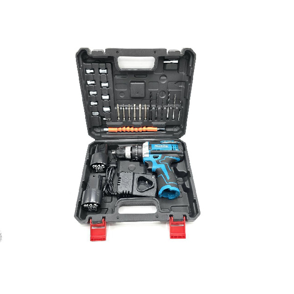 دریل شارژی ۱۸ ولت دوباتری چکشی طرح ماکیتا مدل MT182