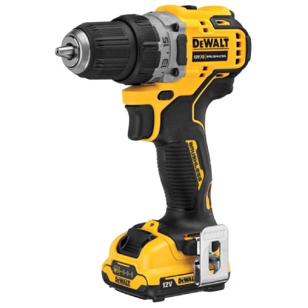 دریل شارژی چکشی دیوالت ۱۲ ولت براشلس مدل DCD701D2-GB12VX